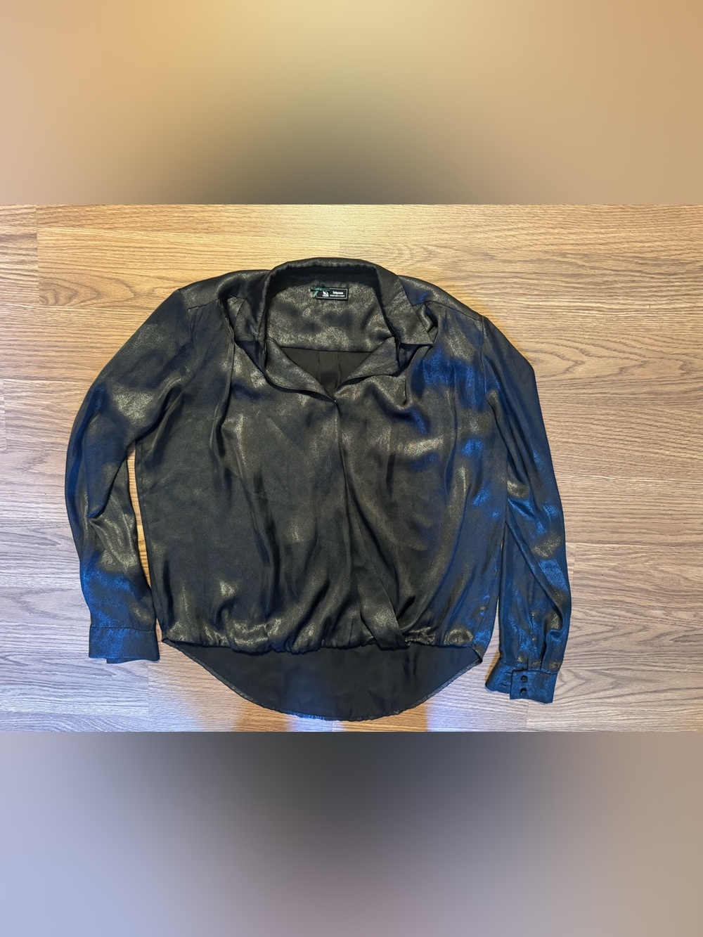Women's Black Shimmer Blouse READ DESCRIPTION